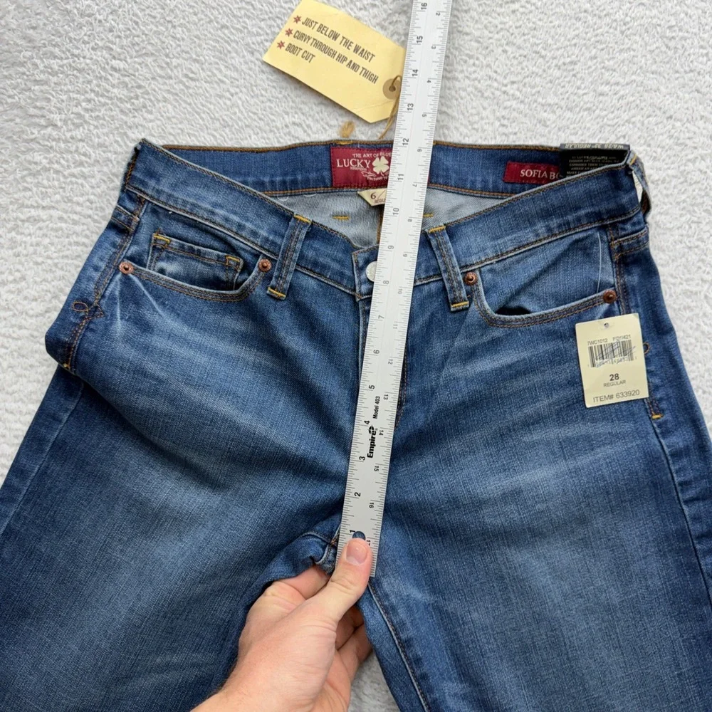 Lucky Brand Sofia Bootcut‎ Jeans Womens 6/28 Regular Medium Wash Blue Curvy Fit